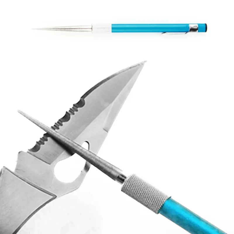 DMD Tools Professional Knife Sharpener Pen Style Pocket Diamond Sharpener Knife Sharpensers Chisel Sharpener Grindstone Fishing Tool DHL