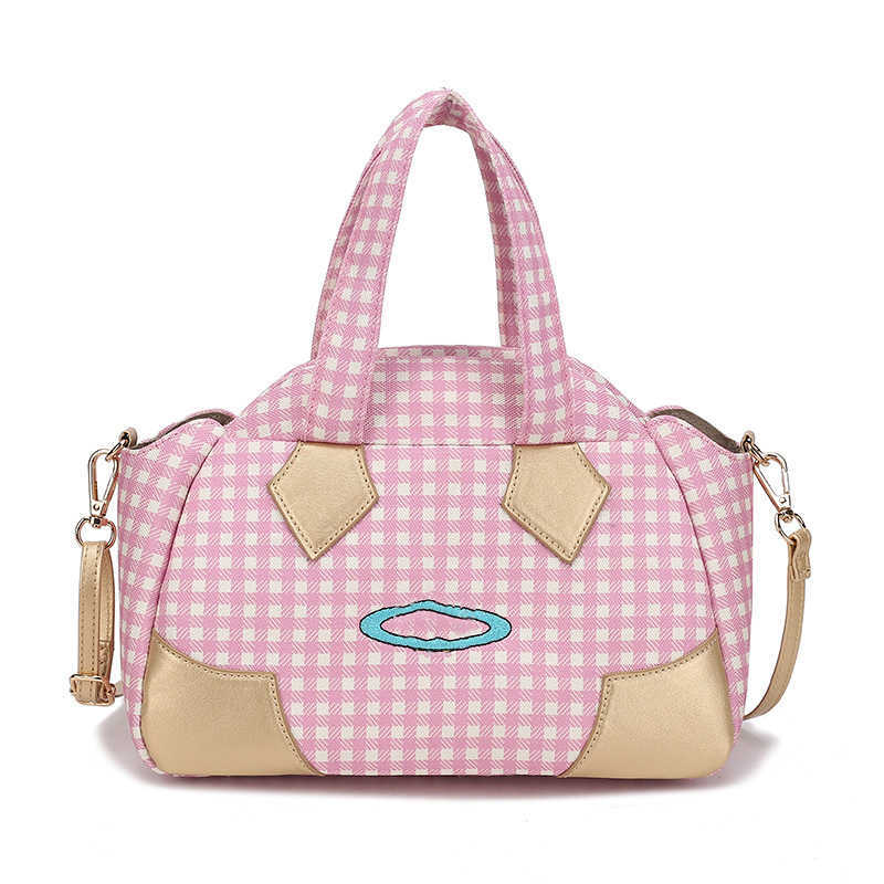 Vivi Marque Designer Dumpling Sac Grille Broderie Sac À Main Mode Barbie Style Épaule Sac À Bandoulière Saturn Chaîne Sacs De Soirée Femmes De Luxe Sac De Téléphone Portable