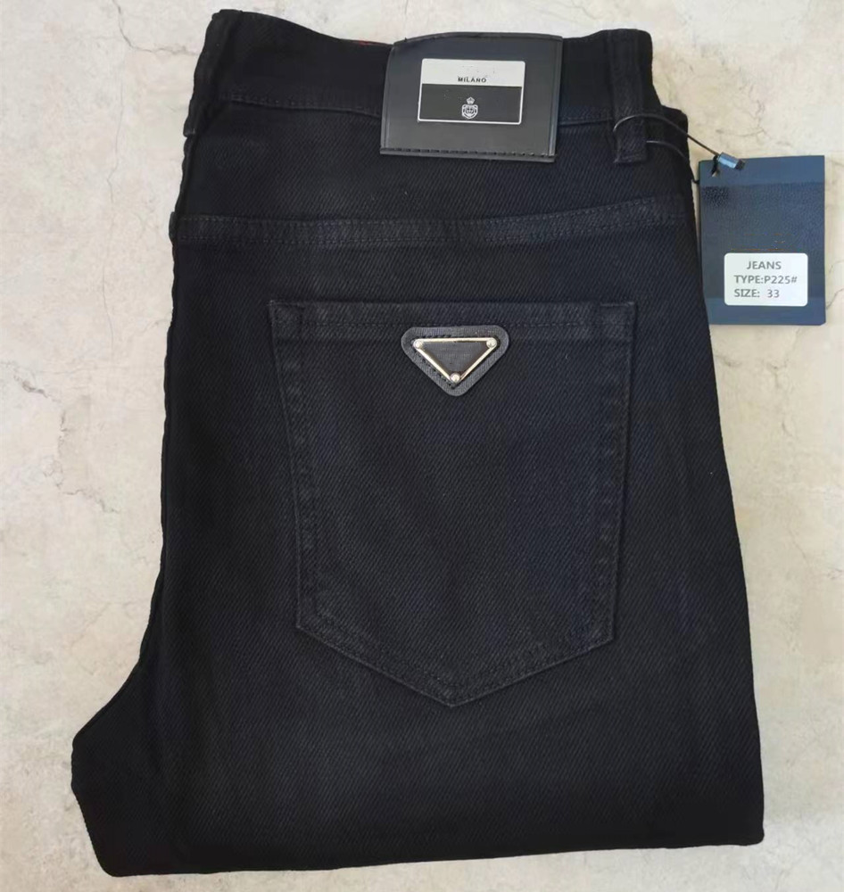 designer masculino Jeans Elasticity Jean Hombre calças Calças masculinas e femininas de marca de moda de luxo calça jeans Calças de motocicleta de marca de tendências Botões de logotipo skinny 004