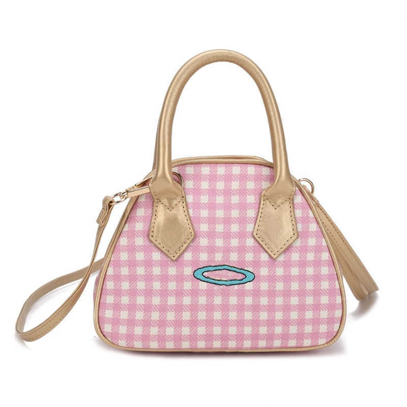 Vivi Marque Designer Dumpling Sac Grille Broderie Sac À Main Mode Barbie Style Épaule Sac À Bandoulière Saturn Chaîne Sacs De Soirée Femmes De Luxe Sac De Téléphone Portable