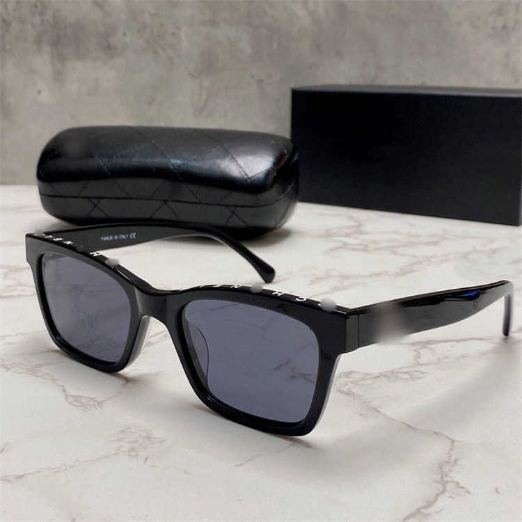 2023 Новые солнцезащитные очки роскошного дизайнера CH5417 Звезда онлайн красная такая же буква рама маленькая коробка солнцезащитные очки женский стиль 1