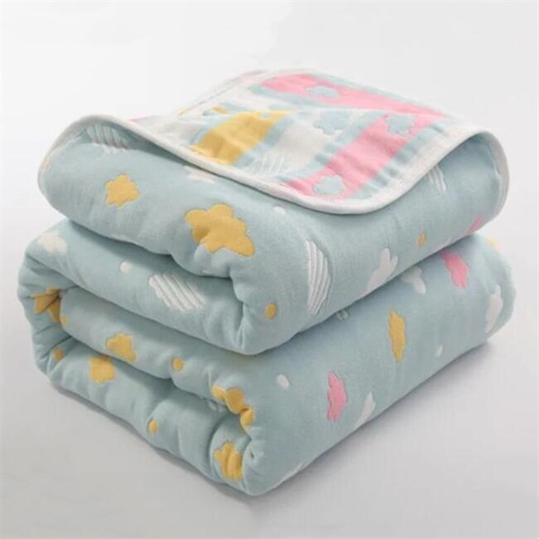 Fil de coton à six couches épaissi bébé câlin chariot couverture couverture serviette serviette de bain canapé couverture