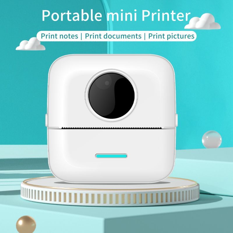 thermal photo printer mini wireless bluetooth mini pocket label notes printer 57mm for home and office android ios