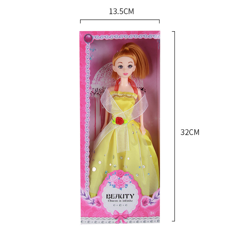 2-7 ans jouets pour filles enfantine rêveuse princesse poupée fille poupée habiller ensemble boîte-cadeau d'anniversaire cadeaux heureux pour enfants