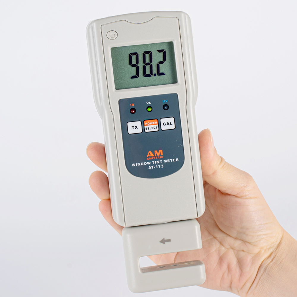 Window Tint Meter AT-173 Transmittance Tester Measures the Transmittance of Ultraviolet Light, Visible Light, and Infrared Light