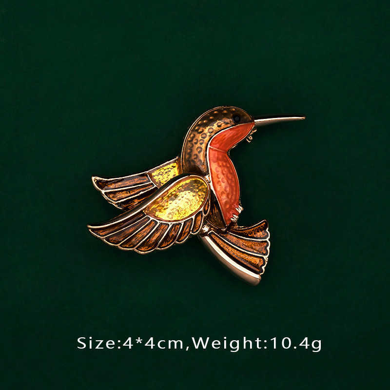 Pins Brooches Creative Enamel Female Suit Bird Dragonfly Animal Pin Brooch Fashion Woman Girl Bag School Bag Brooches Accessories HKD230807