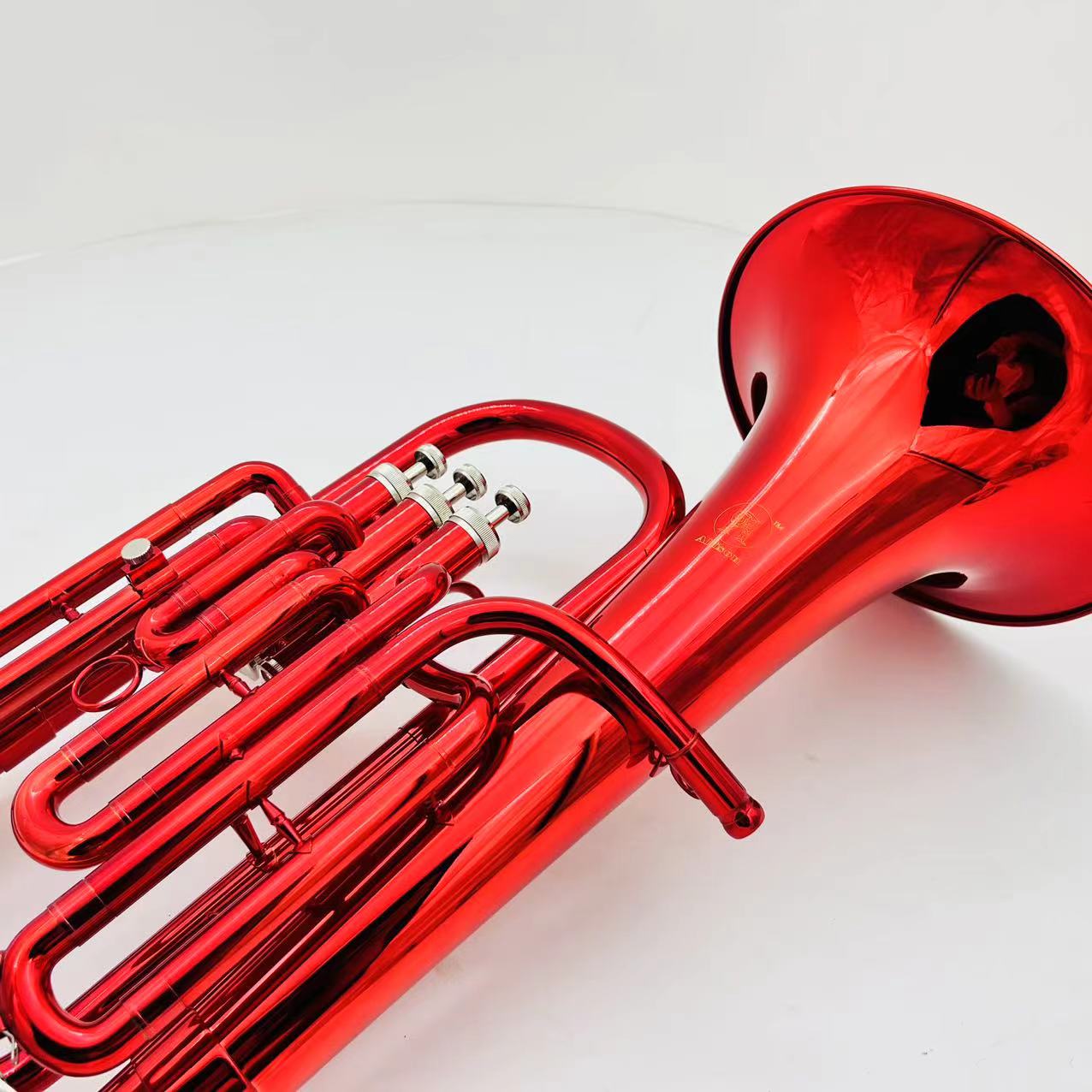 Tenor Horn Trumpet B Flat Flat 3-Ide Brass antractories مع إكسسوارات الحالة