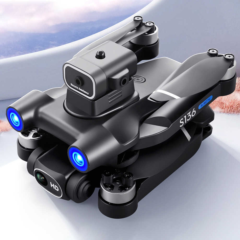 HD 4Kドローンデュアルカメラハイホールドモード折りたたみミニrc wifi aerial photography quadcopter toys helicopter rc quadcopter 5g 4ch hkd230807