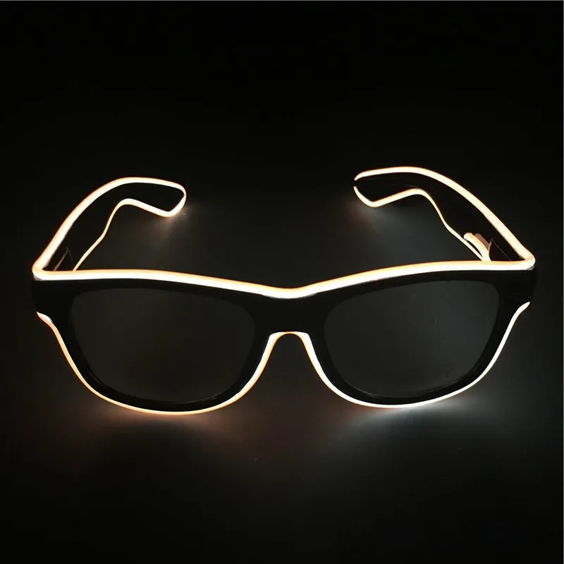 LED Light Up Glowing Glasses El Wire Neon Rave Glasses Lysande festglasögon Eyewear för födelsedag Halloween Xmas Party Bar Dekorativ leverantör