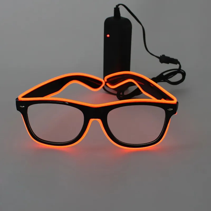 LED Light Up Glowing Glasses El Wire Neon Rave Glasses Lysande festglasögon Eyewear för födelsedag Halloween Xmas Party Bar Dekorativ leverantör