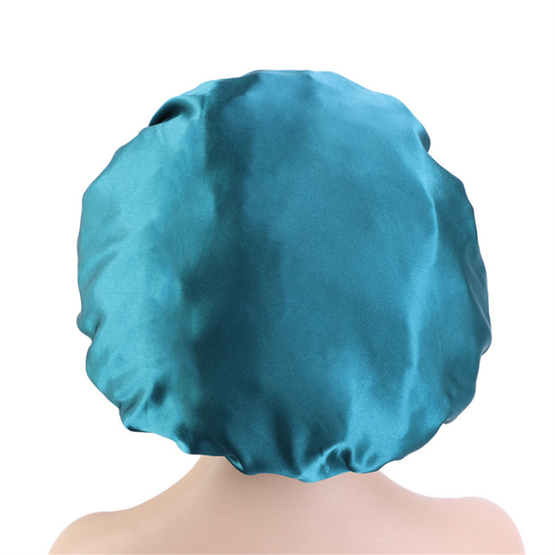 Silk Night Cap Hat Hair Clippers Double side wear Women Head Cover Sleep Cap Satin Bonnet for Beautiful -Wake Up Perfect Daily Factory Sale JL1806