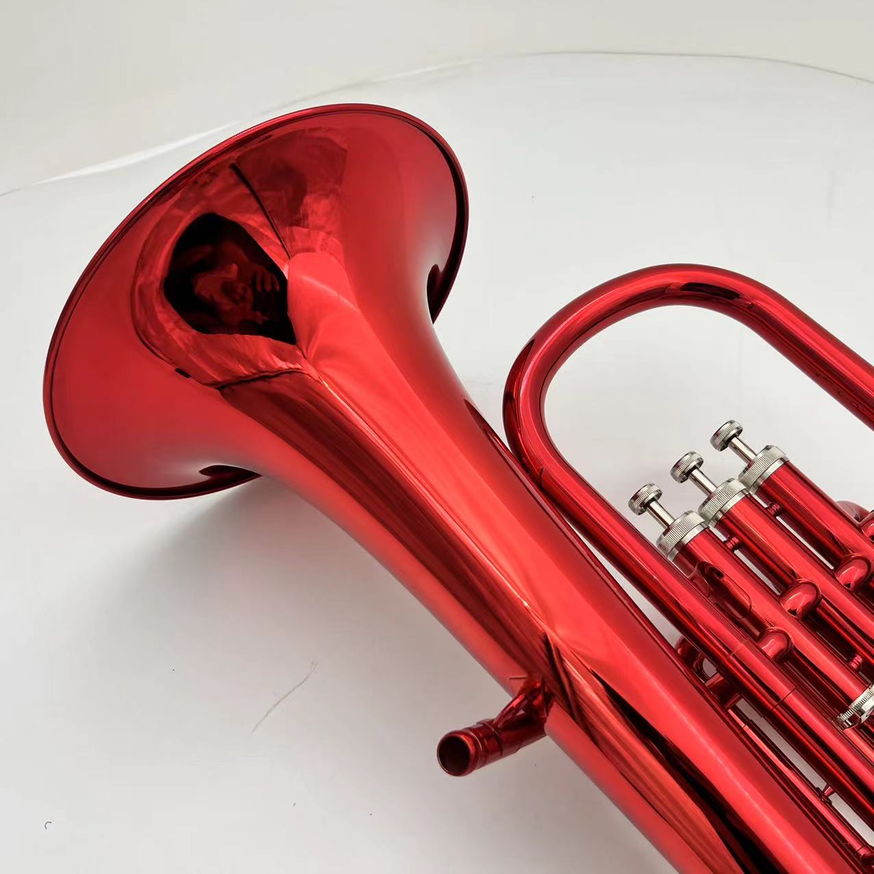 Tenor Horn Trumpet B Flat Flat 3-Ide Brass antractories مع إكسسوارات الحالة