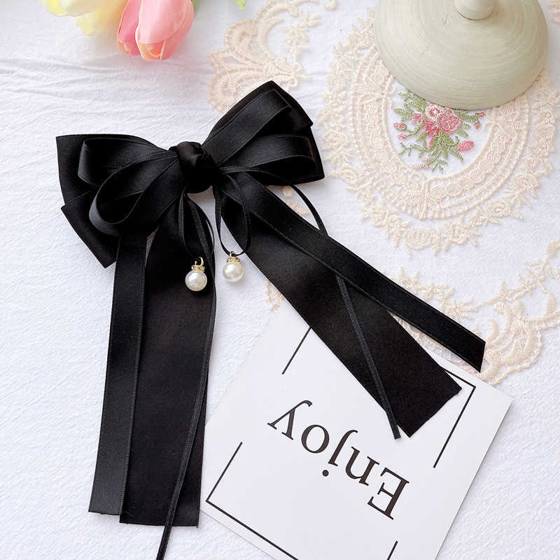Pins Brooches Korean Fashion Fabric Bowknot Brooches for Women Bow Tie Ribbon Pearl Shirt Collar Pins Luxulry Jewelry Clothing Accessories HKD230807