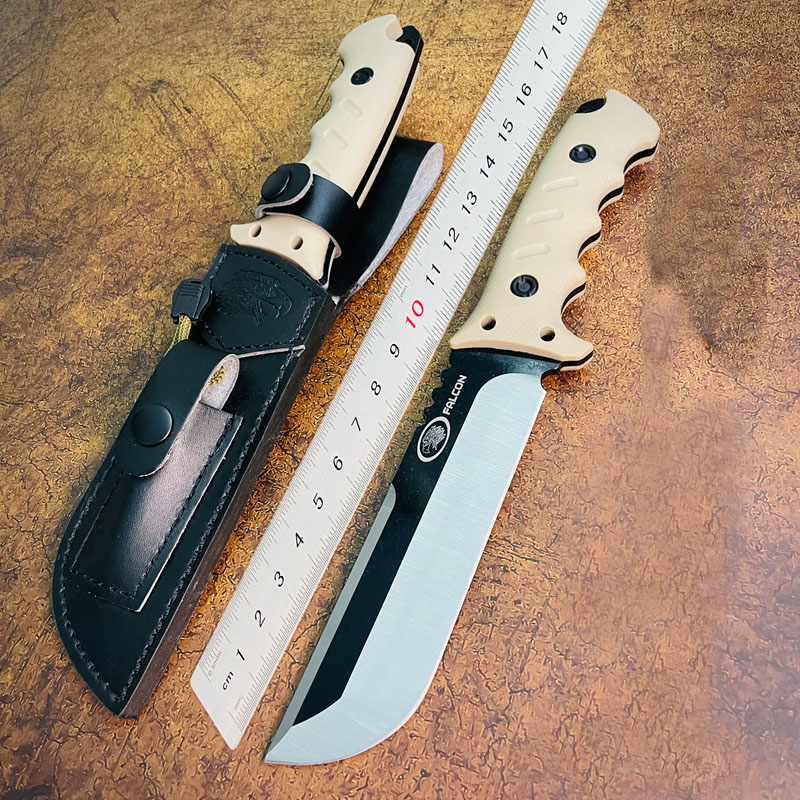 Özel Teklif S7206 Açık Hava Hayatta Kalma Düz Bıçak DC53 SATIN DÜZ NOKTASI Blade Tam Tang Micarta Sap Kydex ile sabit bıçak bıçakları