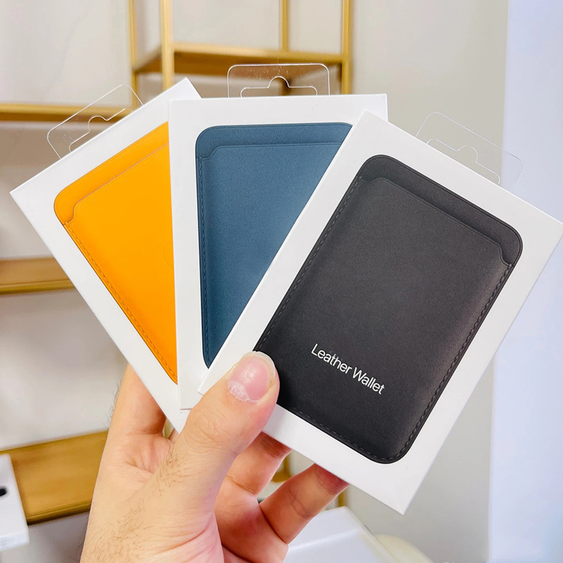 Para capas de carteira de couro magnético Magsafe para iPhone 13 12 14 15 Pro Max Bolsa para cartão Acessório para capa de telefone