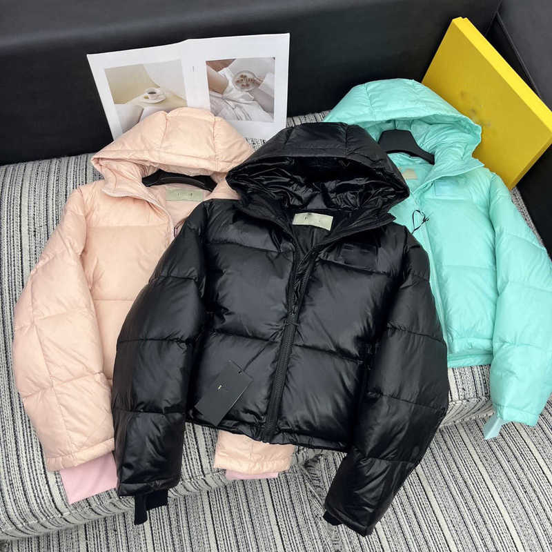 Parkas de plumón para mujer Diseñador 23 Otoño e invierno Nuevo Casual Versátil Delgado Mochila reductora de edad Abrigo con capucha 66VR