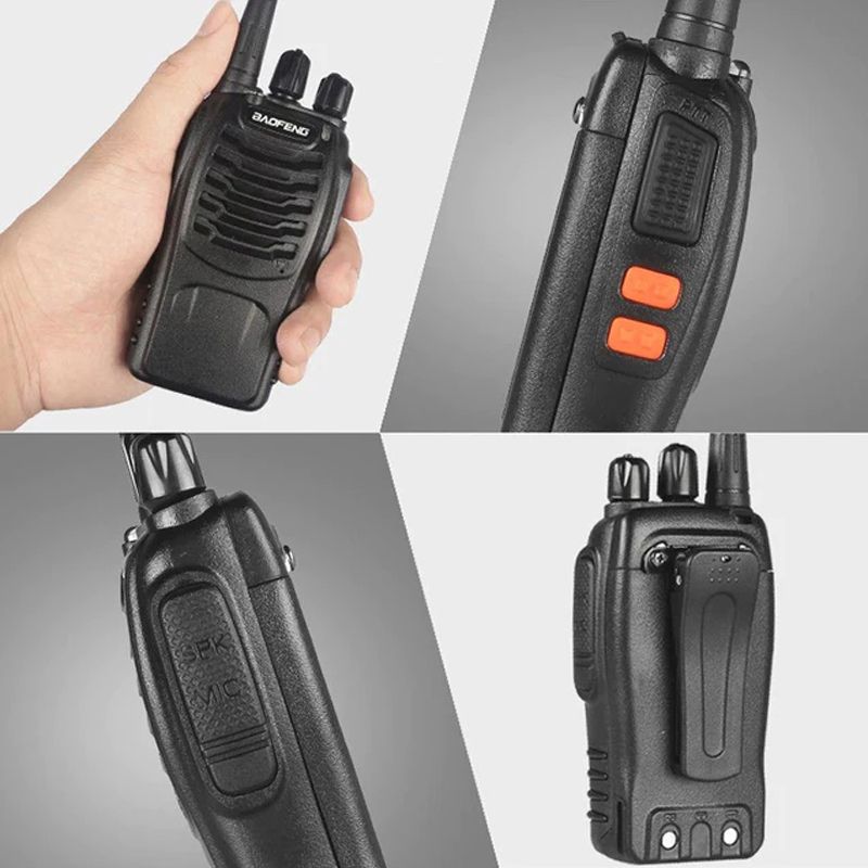 veya BF 888S Walkie Talkie İki yönlü radyo seti BF 888S UHF 400 470MHz 16ch Walkie Tallie Radio