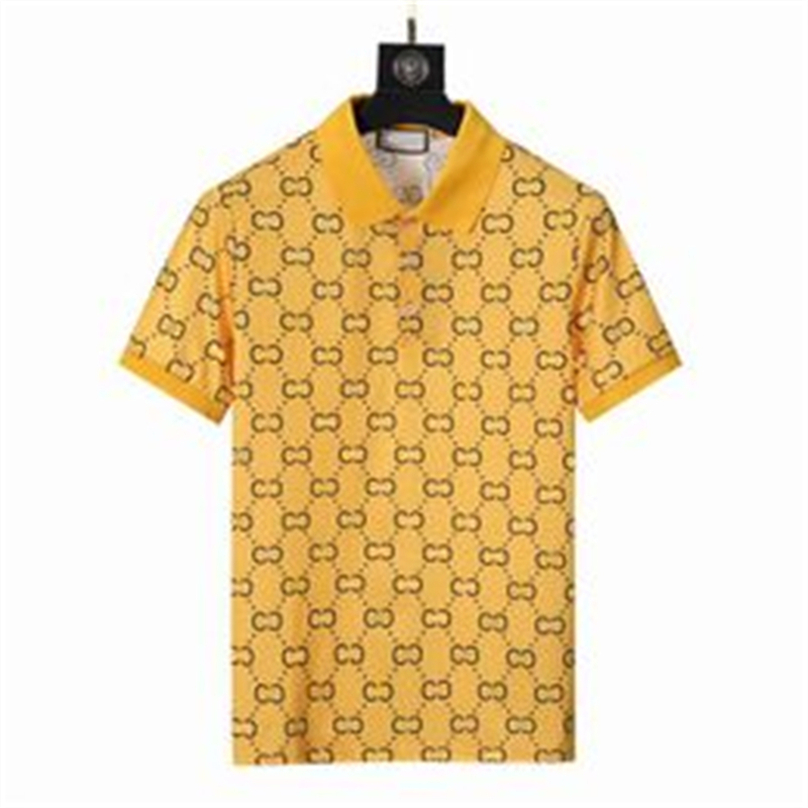 camisa polo para hombre polos de diseñador camisas para hombre enfoque de moda bordado liguero de serpiente abejas pequeñas patrón de impresión ropa camiseta en blanco y negro para hombre t shirt88