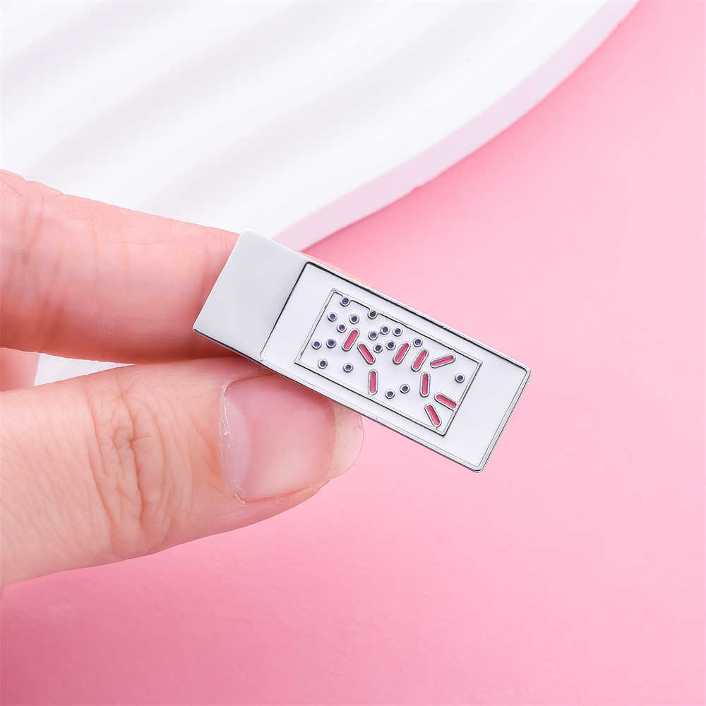 Pins Brooches Gram Stain Microscope Slide Enamel Pin New Silver Plated Smooth Shiny Metal Brooch Science Microbiology Lapel Badge Jewelry HKD230807