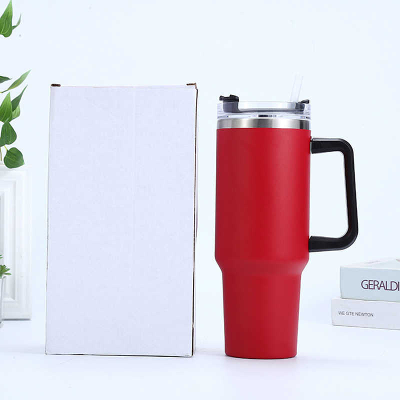 40oz Mug With Lid and Straw Stainless Steel Vacuum Mug Tumbler Keep Cold and Hot Leak Proof Travel Coffee Mug KC0461 HKD230807