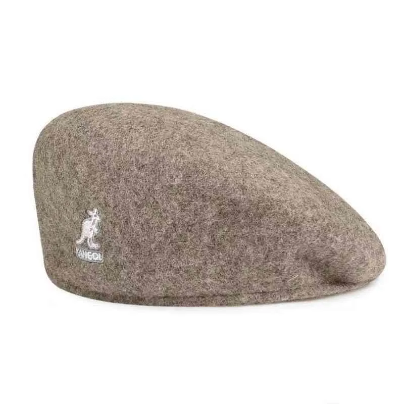 Kangols Designer Ball s Caps kangaroo wool basic Beret simple tide brand star forward hat duck tongue hat1456500