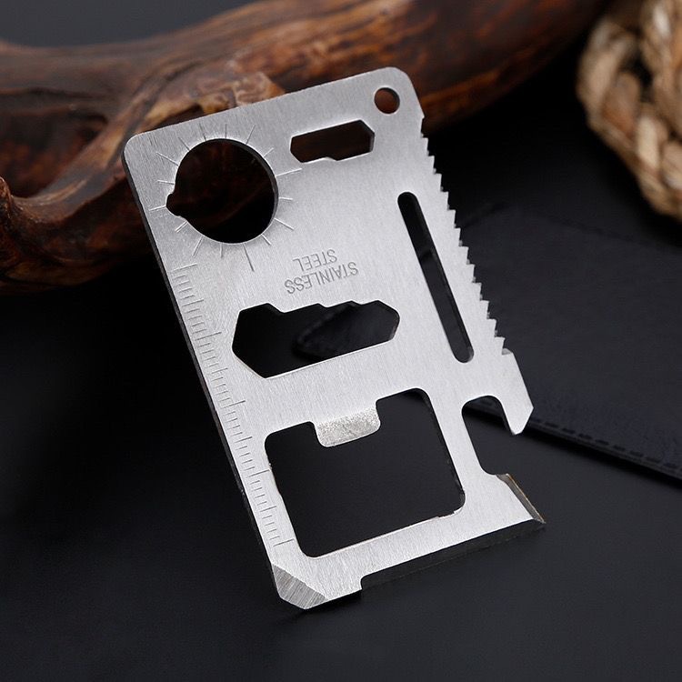 Multi Tools 11 in 1 Multifunction Outdoor Hunting Survival Camping Pocket Military Credit Card Knife