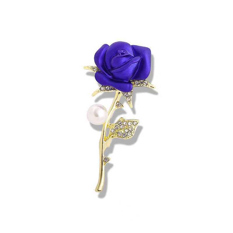 Pins Broschen Schöne Rose Blume Broschen Für Frauen Elegante Corsage Mode Brosche Pin Kleid Lurcon Schmuck Accessore Party Geschenke HKD230807