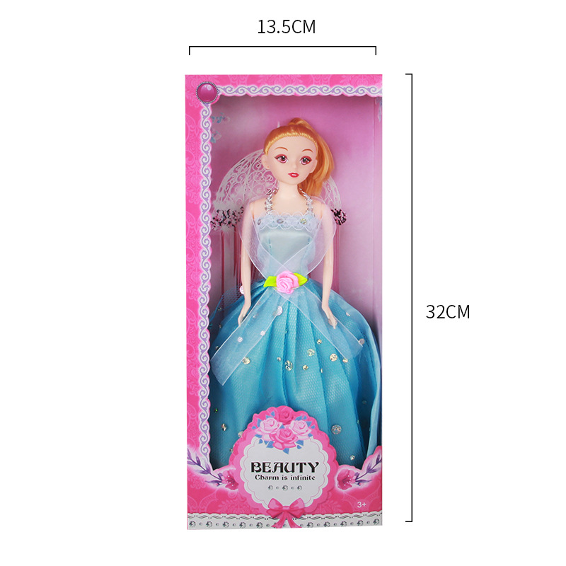 2-7 Years Old Girl's Toys Childish Dreamy Princess Doll Girl Doll Dress Up Set Birthday Gift Box Kids' Happy Gifts