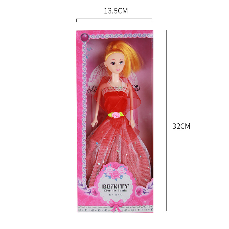 2-7 ans jouets pour filles enfantine rêveuse princesse poupée fille poupée habiller ensemble boîte-cadeau d'anniversaire cadeaux heureux pour enfants