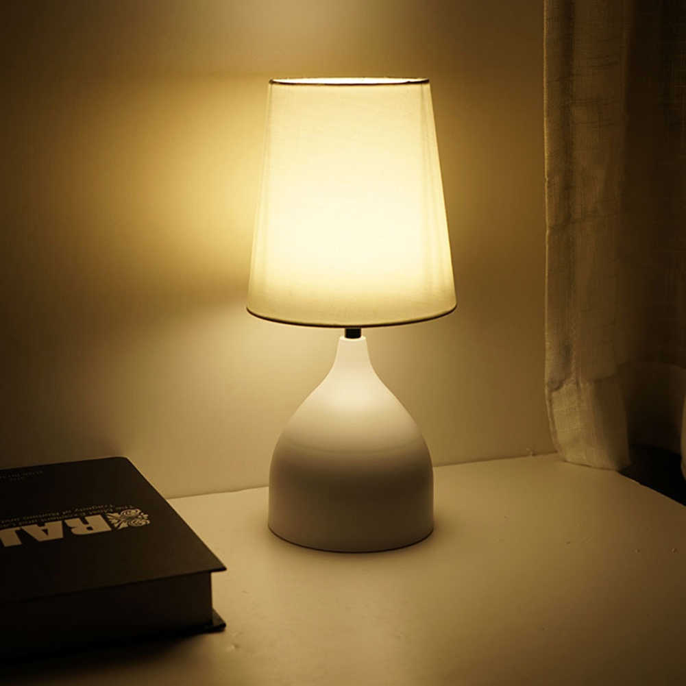Modern LED Masa Lambası Yatak Odası Başucu Dokunmatik Switch Fimable Lamba Oturma Odası Modern Desk Çalışma Gece Işık Ev Dekoru HKD230807