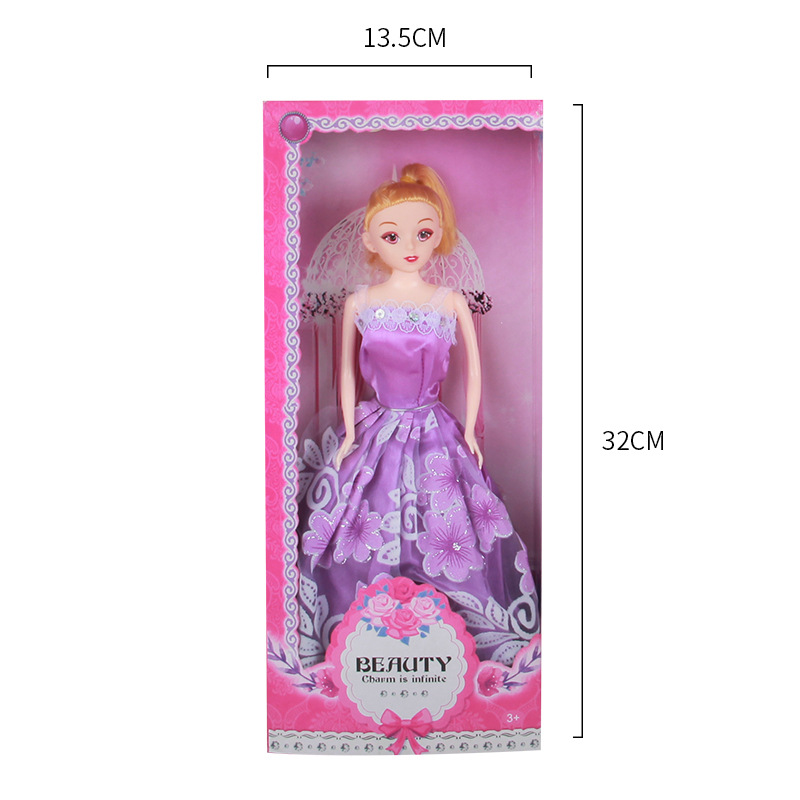 2-7 Years Old Girl's Toys Childish Dreamy Princess Doll Girl Doll Dress Up Set Birthday Gift Box Kids' Happy Gifts