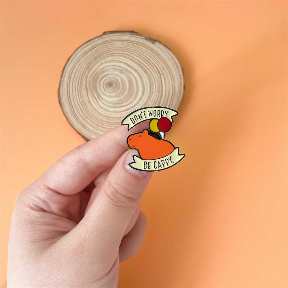 Pins broszki harong nowe śmieszne słodkie pin Capybara Mysa moda