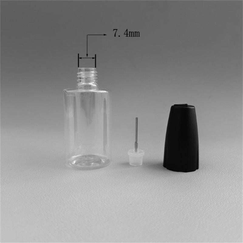 針ボトルプラスチック長い薄い薄いチップペットeliquid 10ml 15ml空のe液体ジュースドロッパーボトルオイル用のチャイルドプルーフキャップ付きDHL JL1812