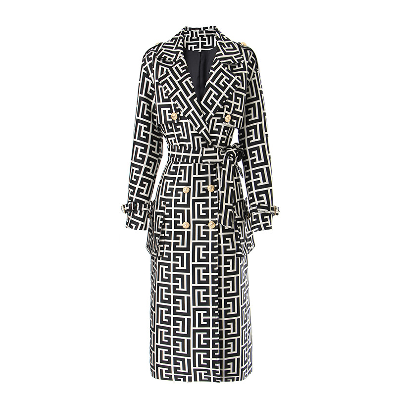 Trench-coat design pour femmes de luxe Balma veste coupe-vent pour femmes manteau de ceinture ample femme décontracté long manteau de tranchées