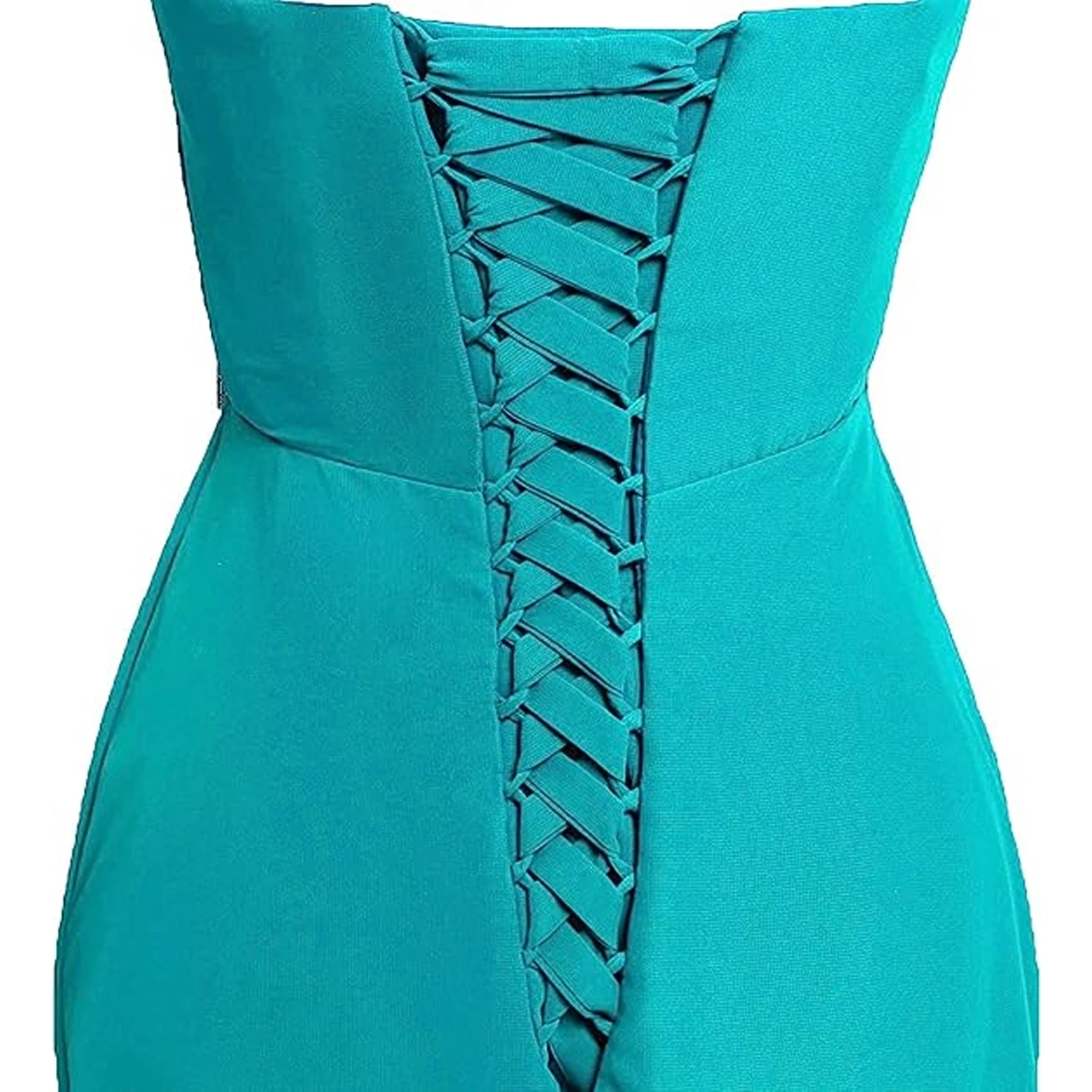 Vestidos de dama de honra hi-lo Hunter Blue Chiffon A Line Plus Size Rústico Country Western Wedding Guest Party Vestidos Sweetheart Sexy Cowgirl Dama de Honra Vestido CL2671