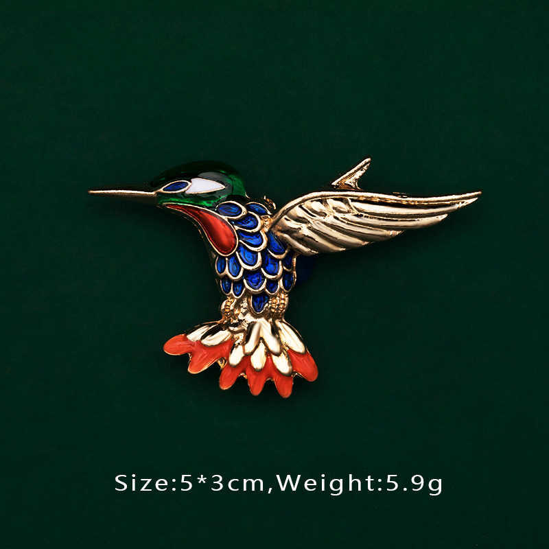 Pins Brooches Creative Enamel Female Suit Bird Dragonfly Animal Pin Brooch Fashion Woman Girl Bag School Bag Brooches Accessories HKD230807