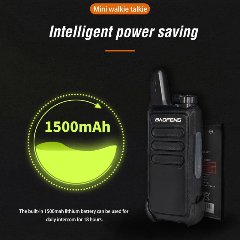 Mini Walkie Talkie UHF Zespół Outdoor Portable Dwuobiegowe radio ręczne