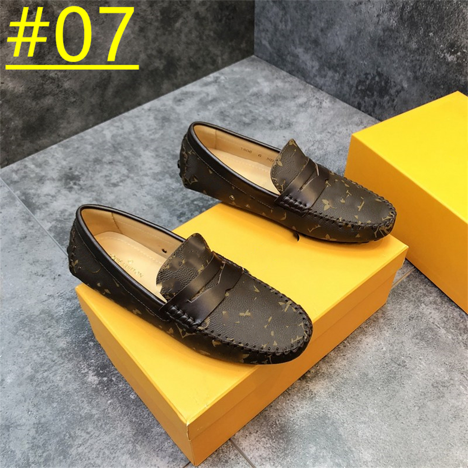 58 model Men's Designer Loafers Slip On Driving Shoes Men Casual Handmade Moccasins luxurious Leather Suede Man Flats Lofer Mocassins Male Footwear