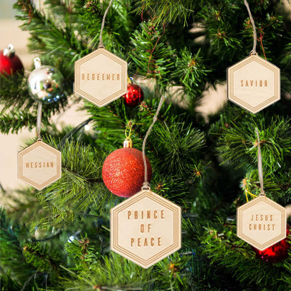 イエスの装飾品の名前クリスマスツリーペンダントクリスマス飾りクリエイティブ木製工芸宗教吊り下げ装飾パーティーl230620