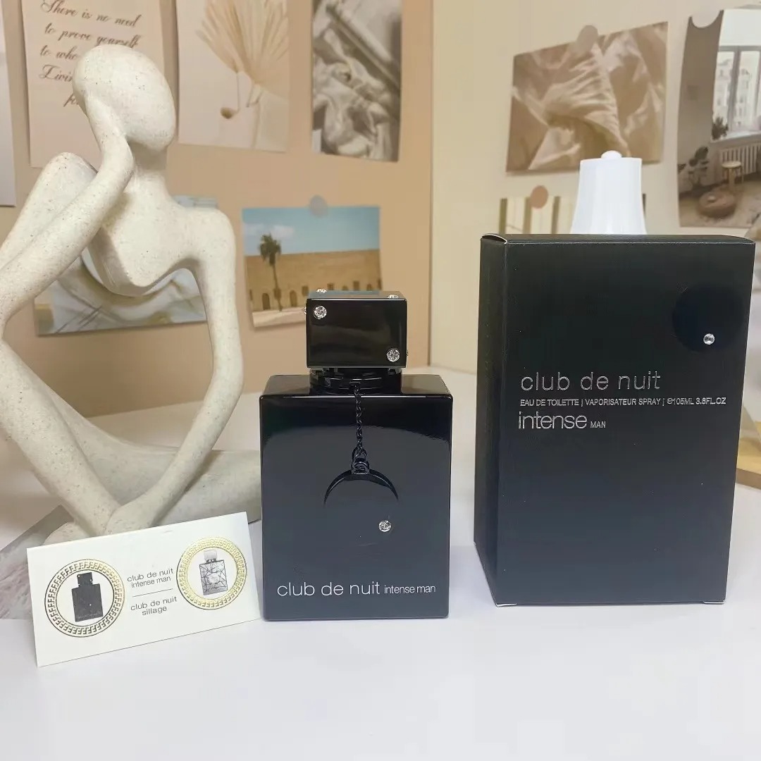 Дизайнерский аромат Club de nuit, 105 мл, Eau De Parfum, 3,6 унции, стойкий запах, женский и мужской парфюм, одеколон, спрей, высокое качество, быстрая доставка