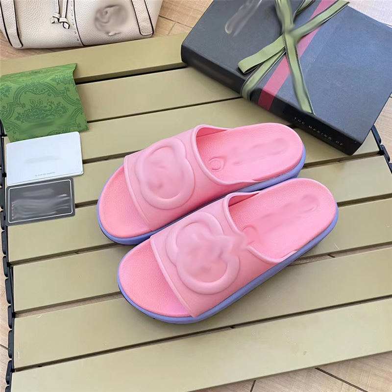 Tjocksolade latex stora g tofflor för män kvinnor par sommar ökar vattentät utrikeshandelsexport mode fritid lyx desingers sandaler