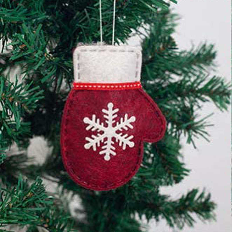 Ornements D'arbre De Noël Décorations Suspendues De Noël Père Noël Bonhomme De Neige Boîte Cadeau Gants Formes Pour La Décoration De Noël 5 Styles L230620