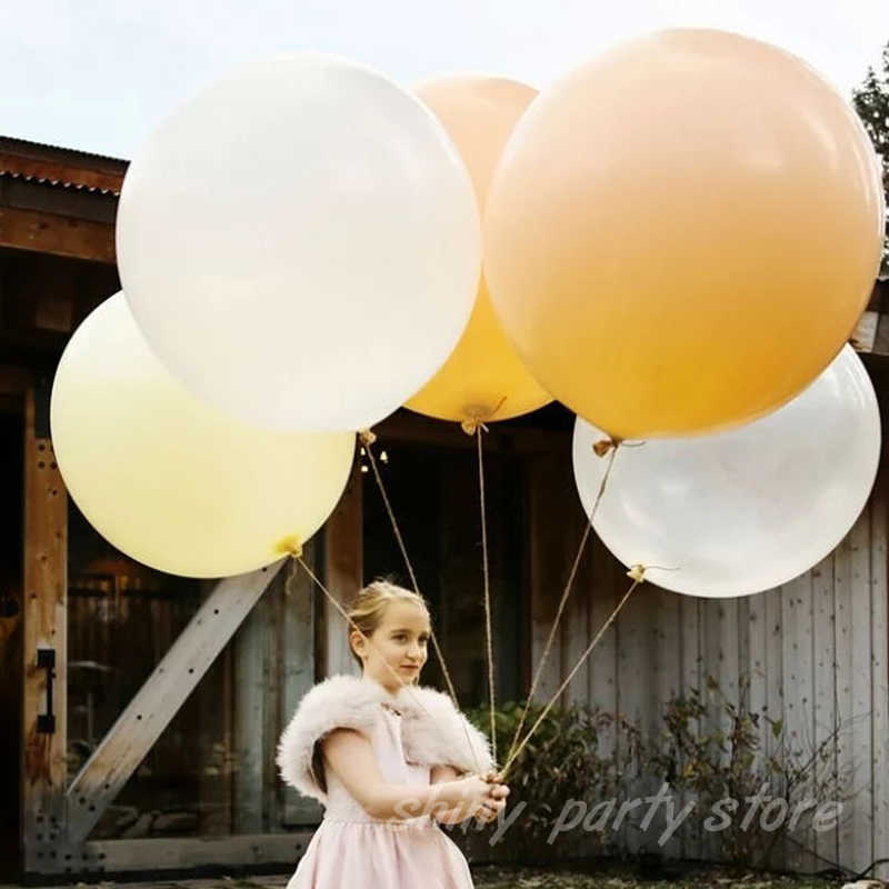 5-36inch Mix Grote Ballonnen Voor Bruiloft Verjaardagsfeestje Decoratie 90cm Gigantische Ronde Ballon Goede Kwaliteit Baby Shower Decor Benodigdheden HKD230808