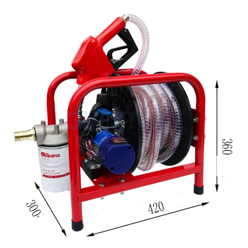 Equipamento de laboratório Bomba elétrica diesel 12V / 24V / 220V Bomba dispensadora de diesel Bomba autoescorvante Máquina de reabastecimento com medição de pistola de reabastecimento de alta potência