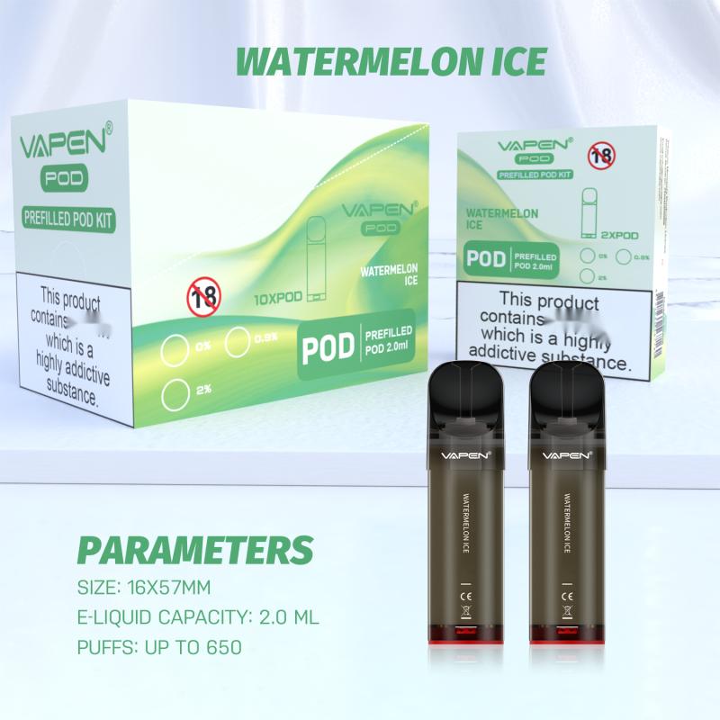 TPD MHRA Sertifikalı Vapen Önceden doldurulmuş bölme kiti 650puffs 2.0ml Pods elfa vape elektronik sigara buhar kitleri