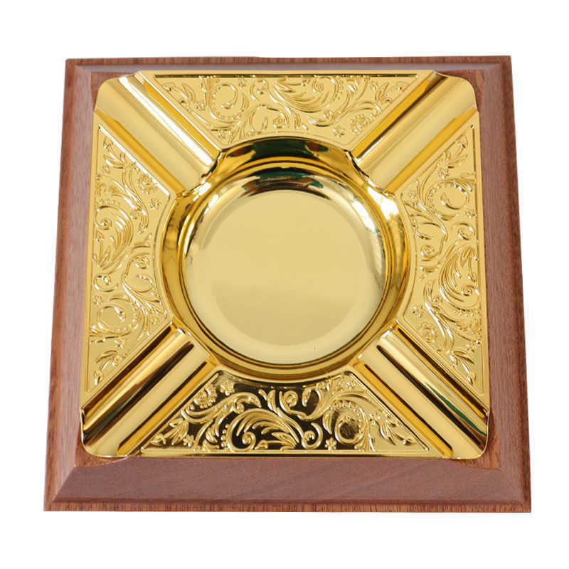 Chabiliwood Cigar Ashtray Vintage Style Ash Ang Light Luxury Ash Tray Briquets HKD230808