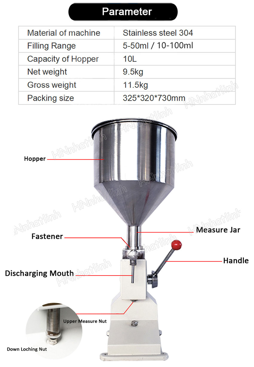 A03 Handleiding Crème Honing Vulmachine Cosmetische Vloeibare Shampoo Olie Plakken Aardappelen Saus Fles Filler 5-50 Ml 10-100 Ml