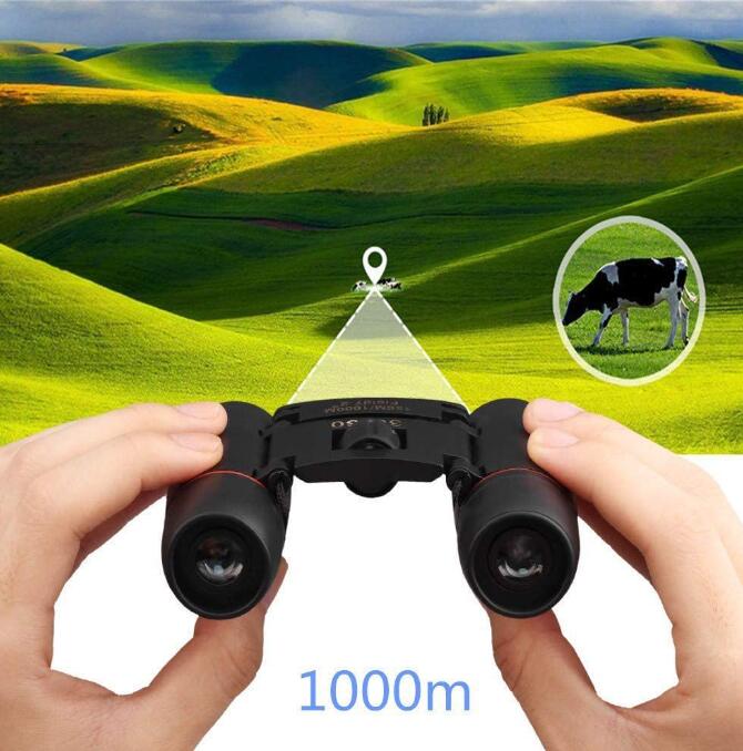 30x60 Day and Night Camping Travel Vision Spotting Scope 126m / 1000m Optical Military Pliant Binoculars Telescope for Outdoor Randing Hunting