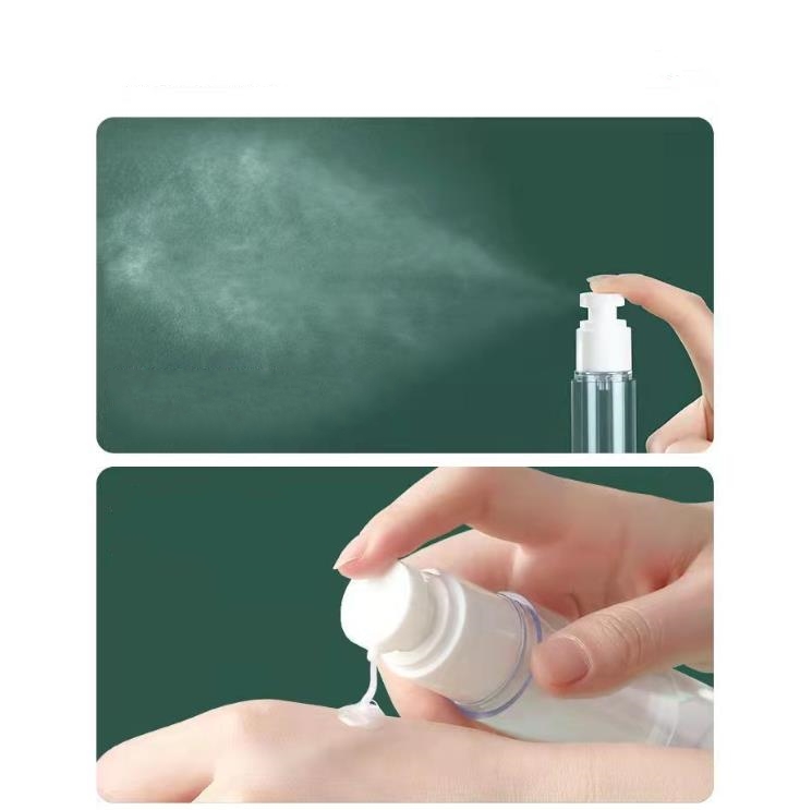 Commercio all'ingrosso 15 ml 30 ml 50 ml 80 ml 100 ml 120 ml pompa airless bottiglia pressa sottovuoto lozione spray pompa contenitori ricaricabili bottiglie da viaggio portatili SN6248