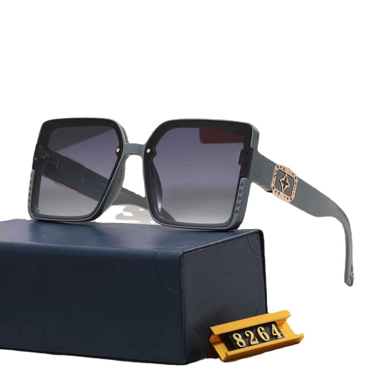 2023 lunettes de soleil design de luxe Overseas New L Family Online Lunettes de soleil populaires pour hommes et femmes Tourism Box Glasses 8264 Style 1